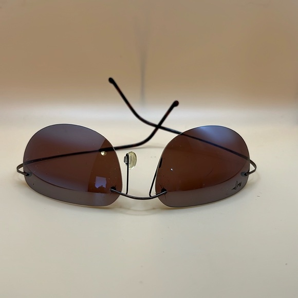 Maui Jim KA ANAPALI Polarized Rose Lenses Titanium Sunglasses MJ 501 23 Japan